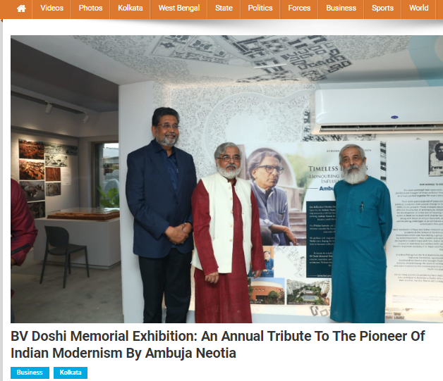 BV Doshi Memorial Exhibition: An Annual Tribute to the Pioneer of Indian Modernism by Ambuja Neotia