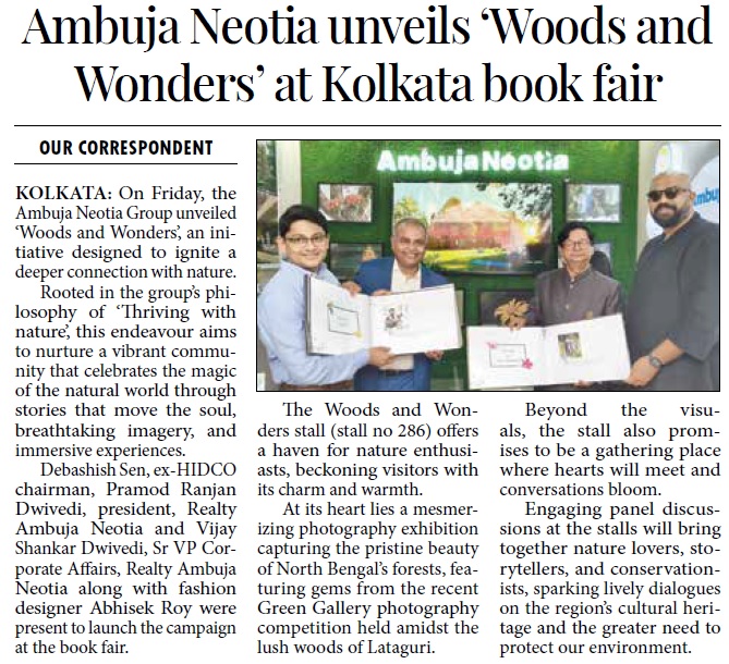 Woods & Wonders' at Kolkata Book Fair 2024